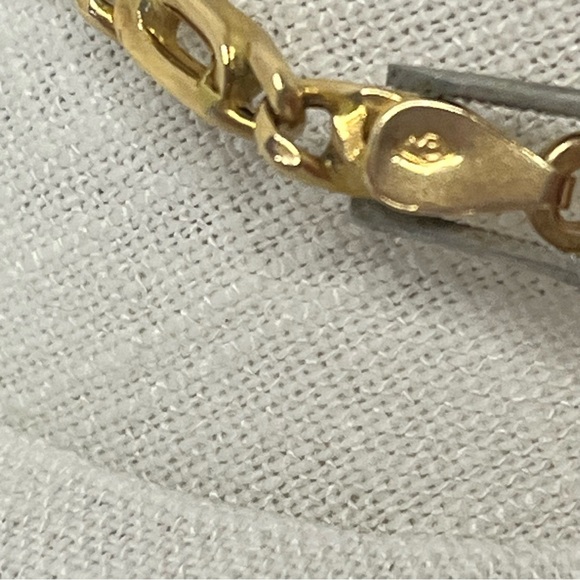 14 Karat Gold Chain Bracelet 7.5 Inch - Picture 7 of 10